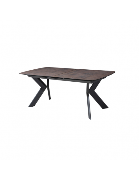 SERENA - Table de séjour 1 allonge centrale de 50cm 