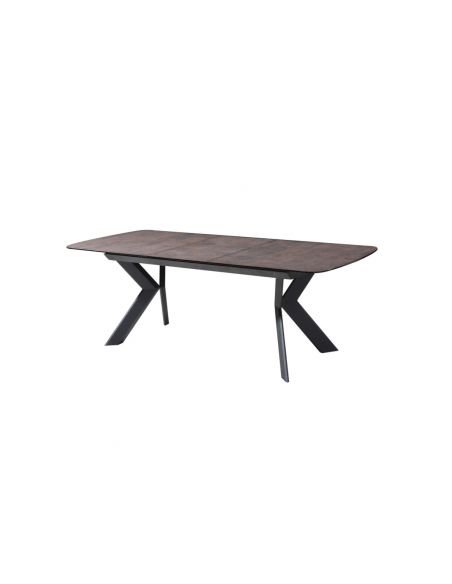 SERENA - Table de séjour 1 allonge centrale de 50cm 