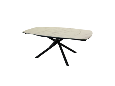 STAN - Table de séjour 2 allonges de 30 cm 