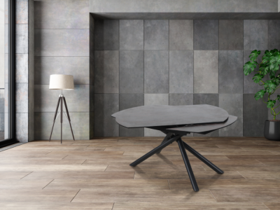 STAN - Table de séjour 2 allonges de 30 cm 