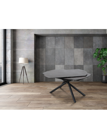 STAN - Table de séjour 2 allonges de 30 cm 