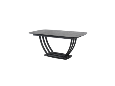 TRIDENT - Table de séjour 1 allonge centrale de 40cm  2