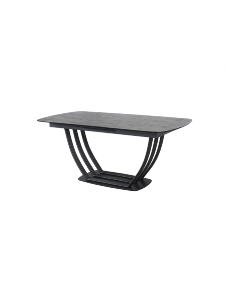 TRIDENT - Table de séjour 1 allonge centrale de 40cm 