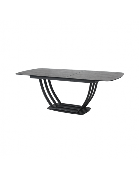 TRIDENT - Table de séjour 1 allonge centrale de 40cm 