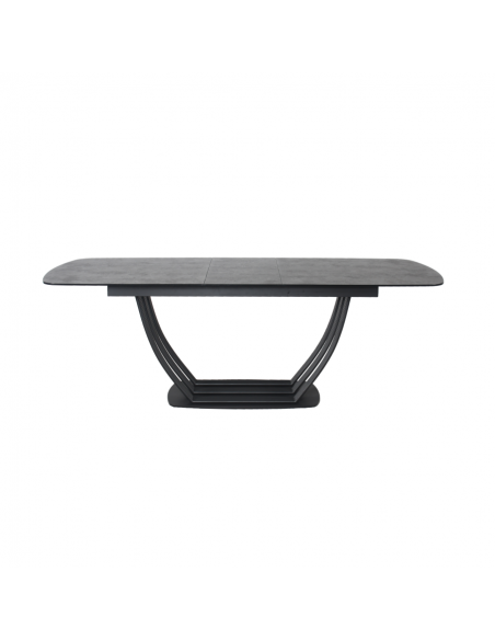 TRIDENT - Table de séjour 1 allonge centrale de 40cm 