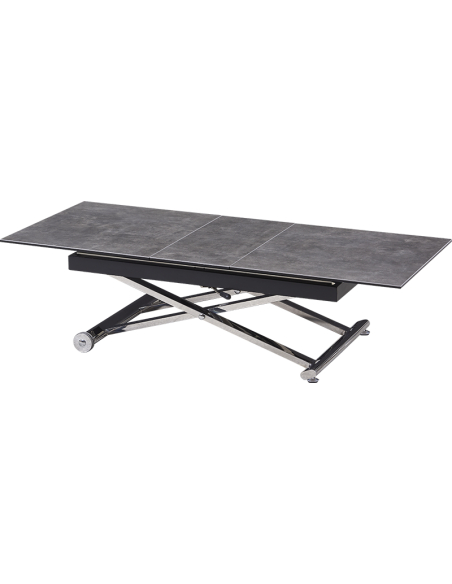 ANDY - Table basse relevable 1 allonge de 30cm 