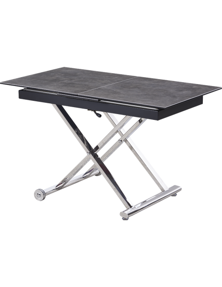 ANDY - Table basse relevable 1 allonge de 30cm 