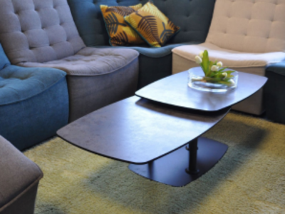 KILLIAN - Table basse plateaux pivotant 