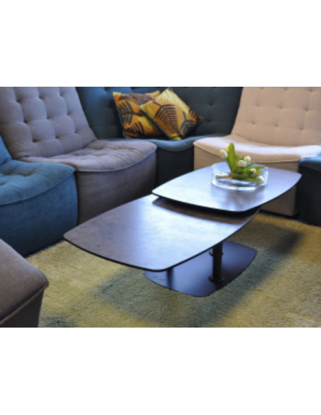 KILLIAN - Table basse plateaux pivotant 