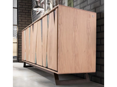 CLARKS - Enfilade 4 portes 1 tiroir avec eclairage  2