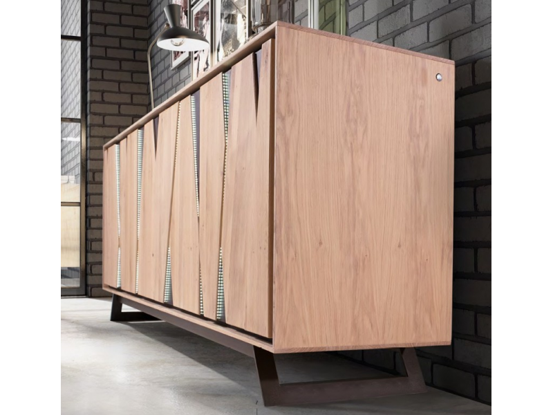 CLARKS - Enfilade 4 portes 1 tiroir avec eclairage 