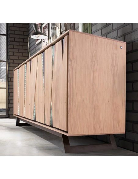 CLARKS - Enfilade 4 portes 1 tiroir avec eclairage 