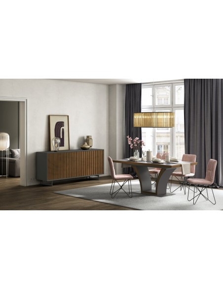 MERCURE - Ensemble 4 chaises GERES 
