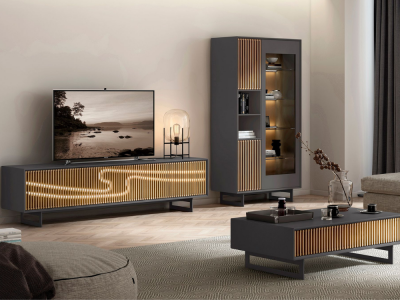 MERCURE - Vitrine 3 portes 