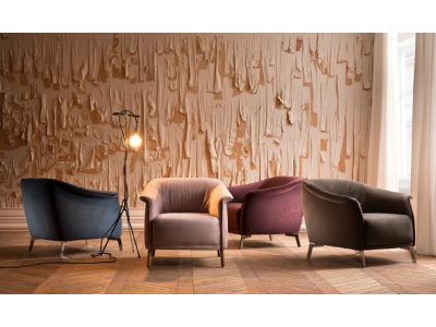 SAINT-LOUIS - Fauteuil, pieds  métal satiné  2