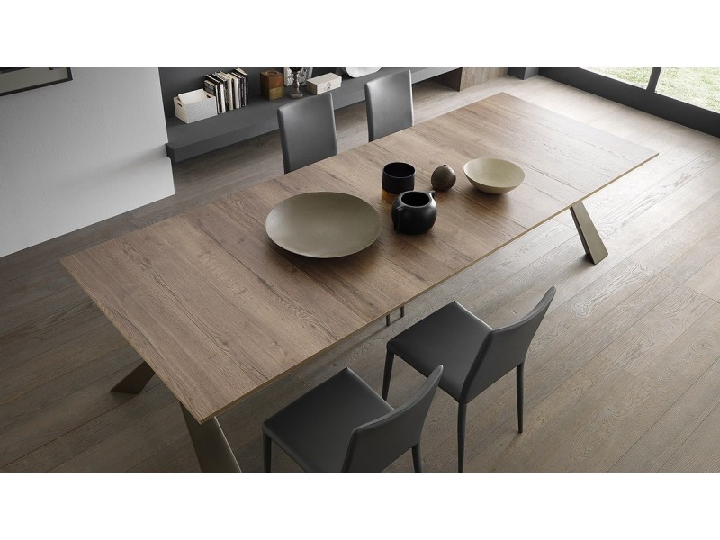 LIVA - Console extensible 5 allonges de 50cm 
