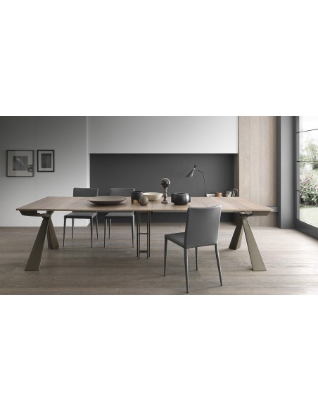 LIVA - Console extensible 5 allonges de 50cm 