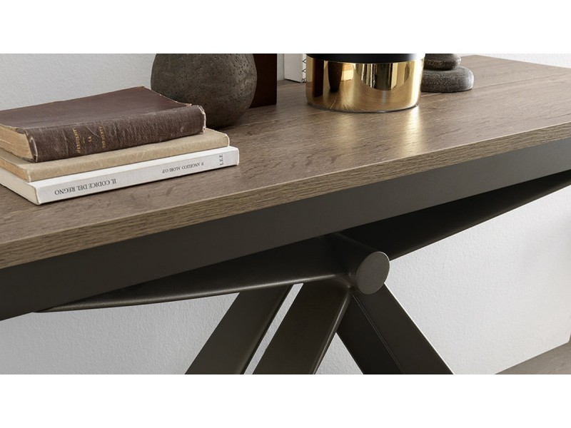 LIVA - Console extensible 5 allonges de 50cm 