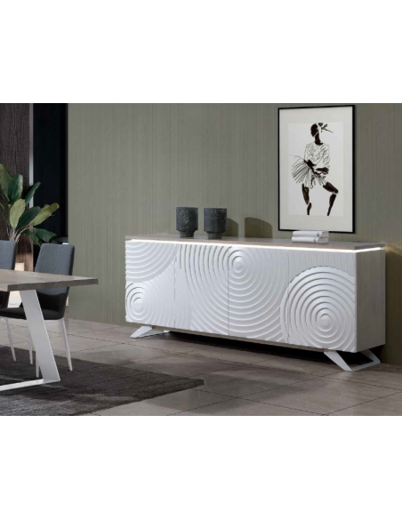 OLYMPEA - Enfilade 4 portes, option led 