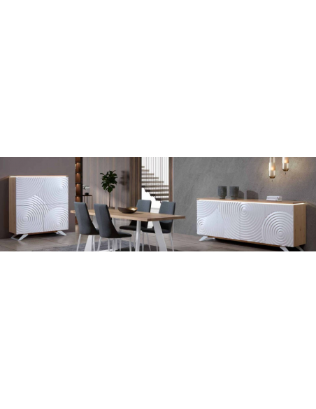 OLYMPEA - Enfilade 4 portes, option led 