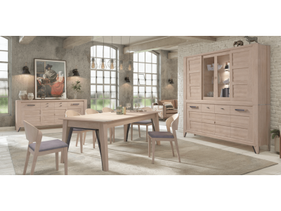 CAMPANA - Table 4 pieds, 4 allonges de 45 cm  2