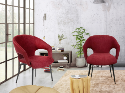 Chaise pivotante bi-matière MISTRAL 