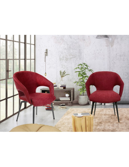 Chaise pivotante bi-matière MISTRAL 