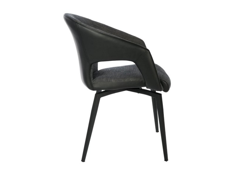 Chaise pivotante bi-matière MISTRAL 