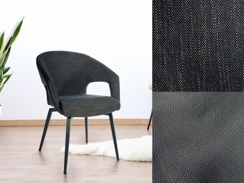 Chaise pivotante bi-matière MISTRAL 