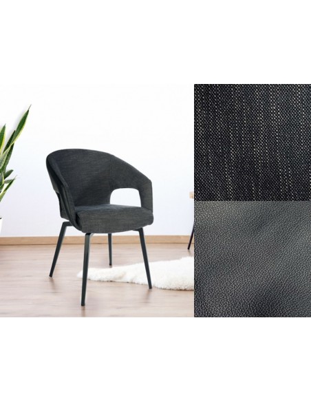 Chaise pivotante bi-matière MISTRAL 