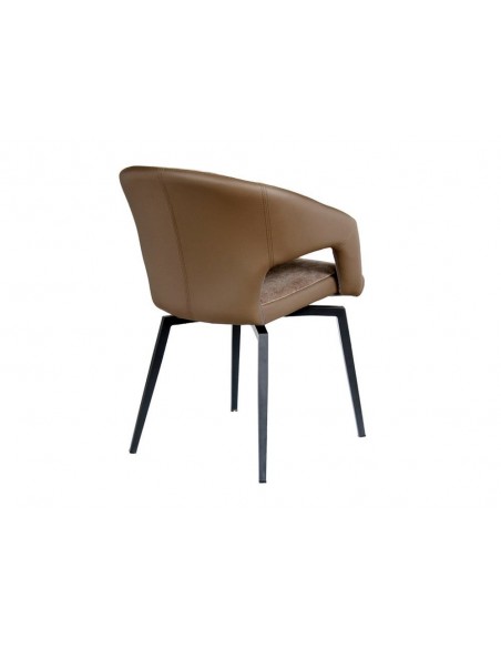 Chaise pivotante bi-matière MISTRAL 