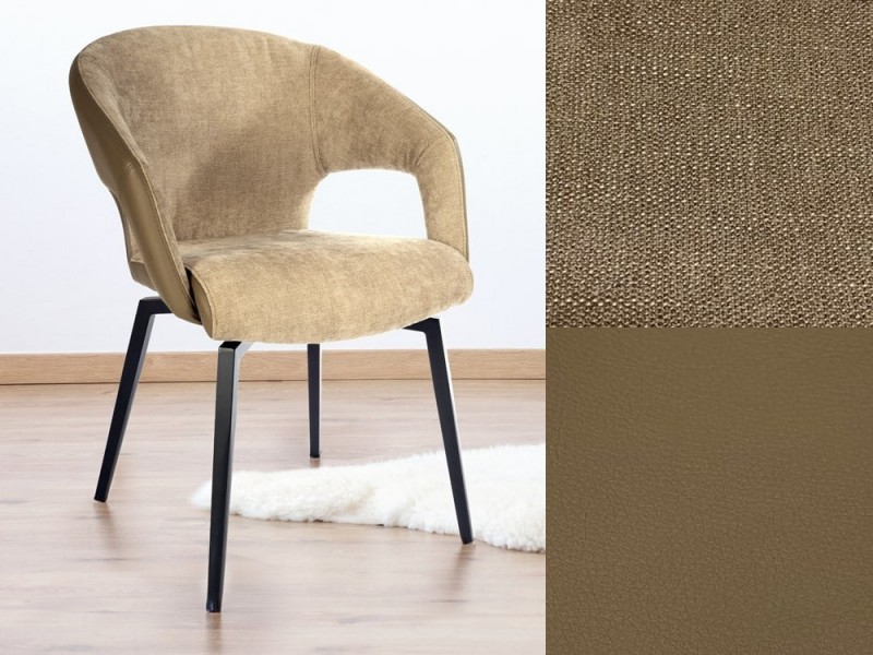Chaise pivotante bi-matière MISTRAL 