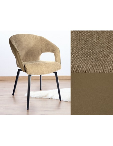 Chaise pivotante bi-matière MISTRAL 