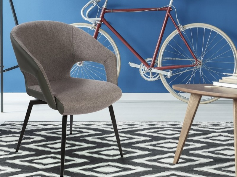 Chaise pivotante bi-matière MISTRAL 