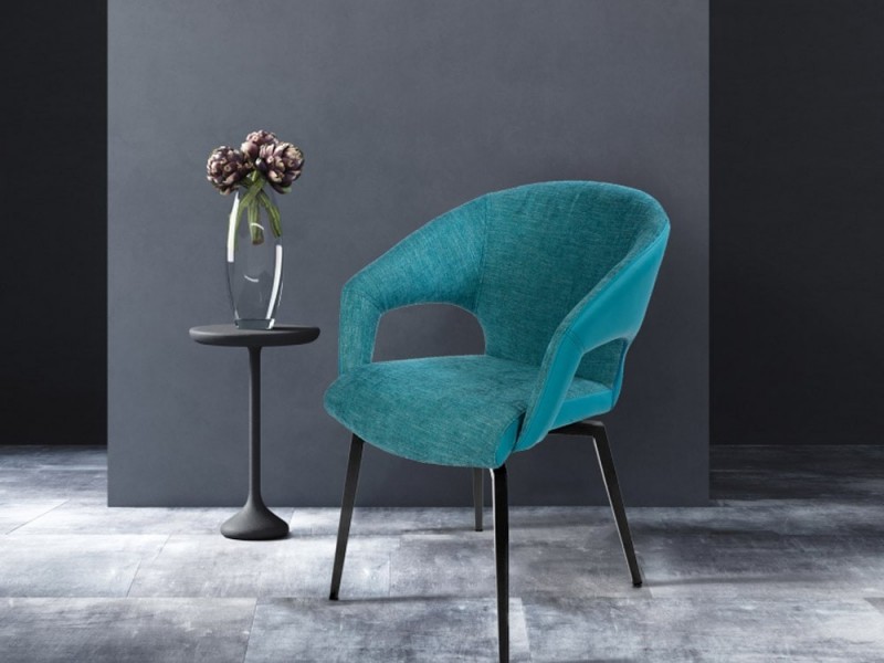 Chaise pivotante bi-matière MISTRAL 