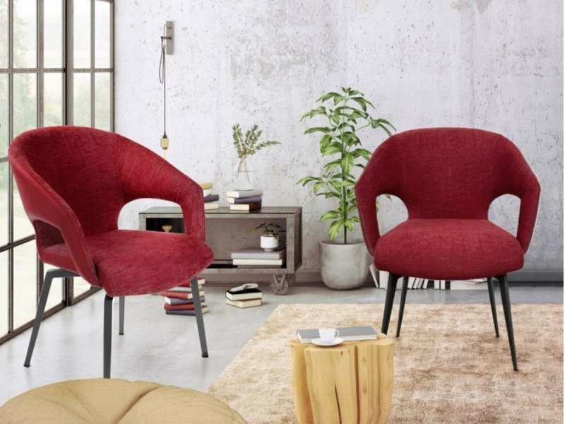 Chaise pivotante bi-matière MISTRAL 
