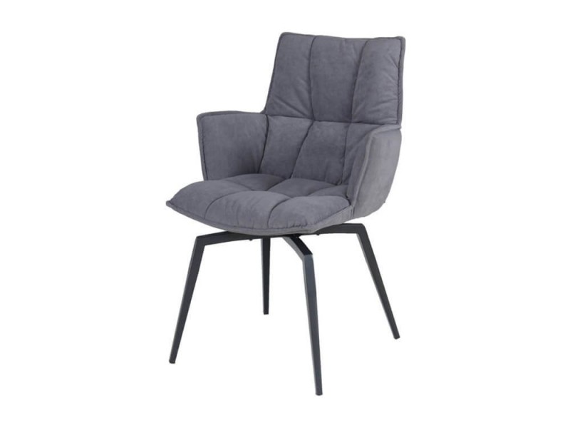 Chaise pivotante en velours SIROCCO 