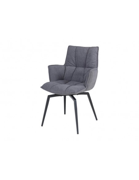 Chaise pivotante en velours SIROCCO 