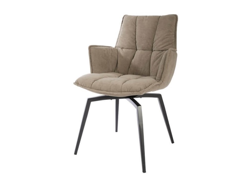 Chaise pivotante en velours SIROCCO 