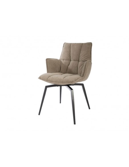 Chaise pivotante en velours SIROCCO 