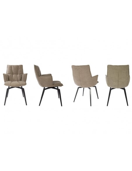 Chaise pivotante en velours SIROCCO 