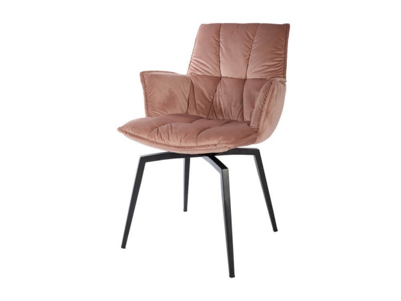 Chaise pivotante en velours SIROCCO 