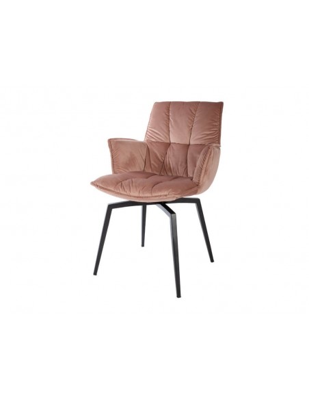 Chaise pivotante en velours SIROCCO 