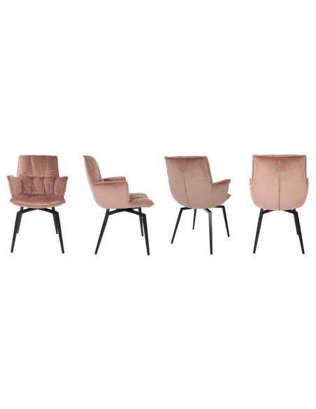 Chaise pivotante en velours SIROCCO 