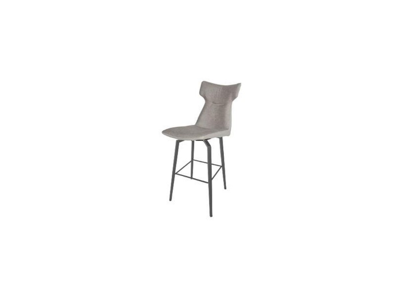 Tabouret de bar Tampico en bi matière tissu et PU 
