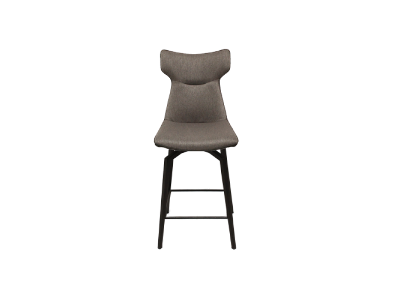 Tabouret de bar Tampico en bi matière tissu et PU 