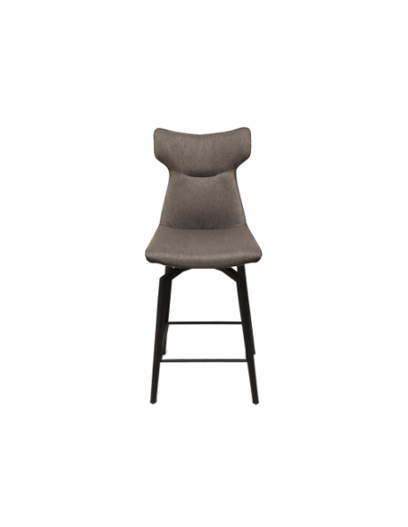 Tabouret de bar Tampico en bi matière tissu et PU 