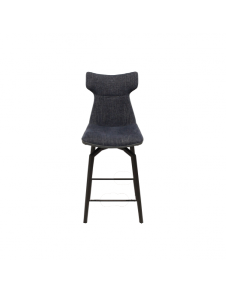 Tabouret de bar Tampico en bi matière tissu et PU 