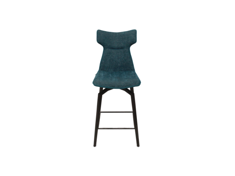 Tabouret de bar Tampico en bi matière tissu et PU 
