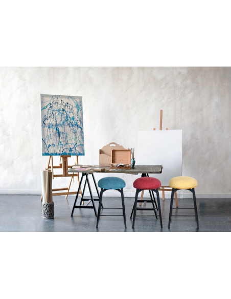 Tabouret de bar Macaron en tissu 